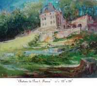 CHATEAU DE POCE 1, France, Oil on Canvas